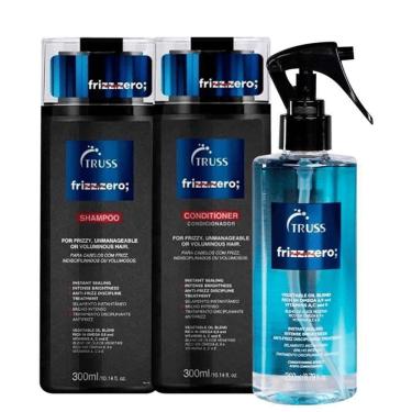 Imagem de Truss Kit Lavagem Full Size Frizz Zero Shampoo 300ml + Condicionador 300ml + Mascara Liquida 260ml