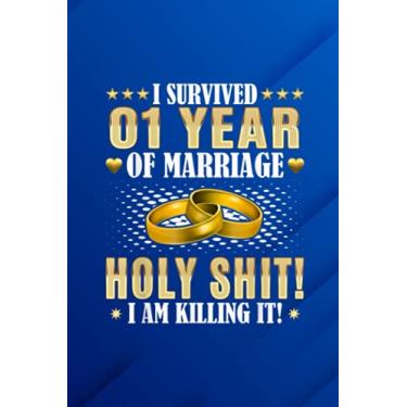 Imagem de Reseller Planner Notebook: 1st Wedding Anniversary 1 Year Of Marriage Funny