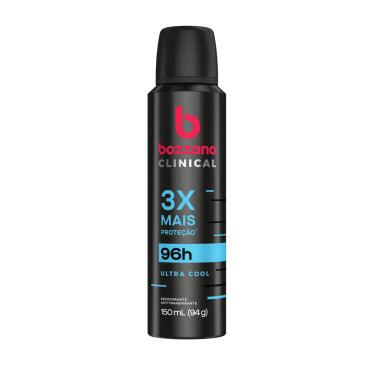 Imagem de Desodorante Antitranspirante Aerosol Bozzano Clinical Ultra Cool Masculino 96H 150Ml