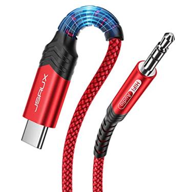 Imagem de JSAUX Cabo USB C para conector auxiliar de áudio de 3,5 mm, compatível com iPhone 16/15 Pro Max/15 Pro Max Plus, iPad Pro, Samsung Galaxy S24 S23