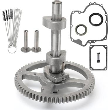 Imagem de 793880 eixo de comando para Briggs & Stratton 793583 792681 791942 795102 84005207, kit de substituição de câmera com anel de vedação de óleo 795387 e vedação de cárter 697110