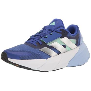 Imagem de adidas Tênis de corrida masculino Adistar 2.0, azul lúcido/prata metálico/azul amanhecer, 43, Azul lúcido/prata metálico/azul amanhecer, 41