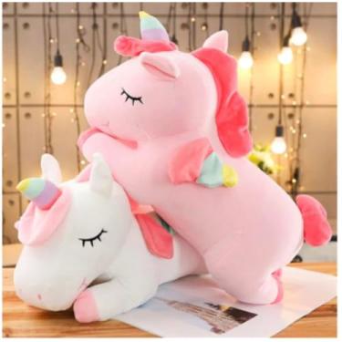 Imagem de Unicórnio De Pelúcia Rosa 25 cm