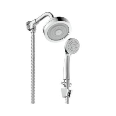 Imagem de Chuveiro Redondo Auto Limpeza Com Desviador Master Cromado Celite 12cm