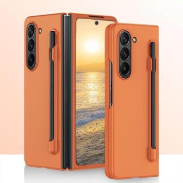 Imagem de HOULEE Capa para Samsung Galaxy Z Fold 6 com S Pen Skin Friendly Z Fold 6 Capa de telefone com suporte para caneta dobrável à prova de choque capa protetora completa PC sem fio para Galaxy Z Fold 6 -