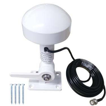 Imagem de SIGNALPLUS Antena de navegação GPS para barco, cabo de 16,5 pés, BNC, funciona para Garmin GPSMAP MAP NavTalk StreetPilot Furuno Matsutec Trimble Transdutor Fishfinder Sounder