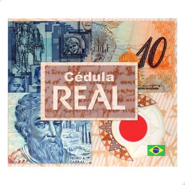 Imagem de Folder Encarte para Cédula de 10 Reais Comemorativa Descritivo