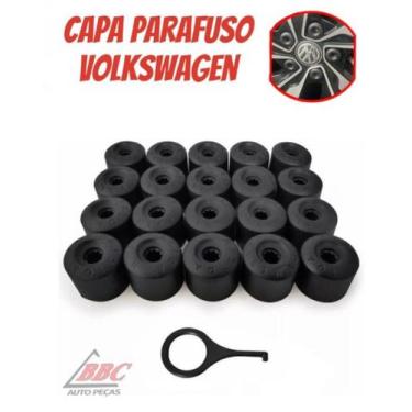 Imagem de Kit 20 Capa Parafuso De Roda 17 - PLASTIDUR