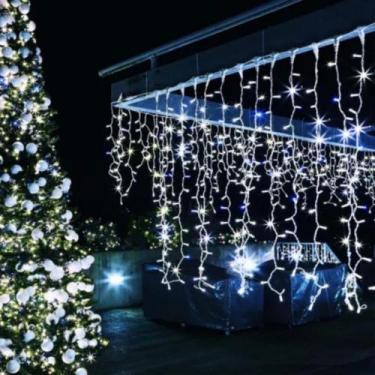 Imagem de Cascata Led 240 Cortina Iluminação Decoração Natalina Luz 4,3m - Jodi 
