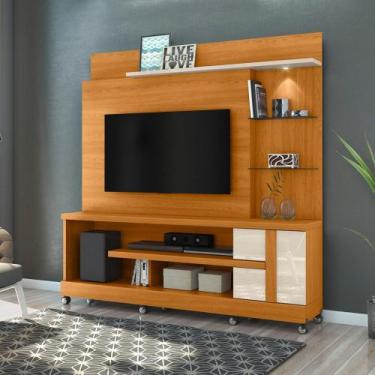 Imagem de Estante home para TV até 55 Polegadas com Rodizio LED Alan Madetec, Ci