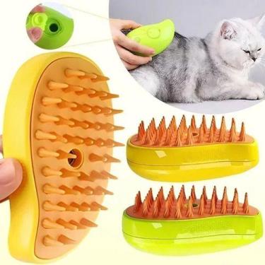 Imagem de Escova A Vapor Gato Vaporizada Cães Gatos Pets Inteligente Pelos Anima