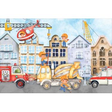 Imagem de Painel de Lona Cidade em Construção - Fabrika de Festa, 300x200cm