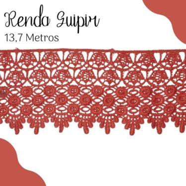 Imagem de Renda Guipír Terra - Rolo Com 13,7 Metros - Chl185 - Nybc