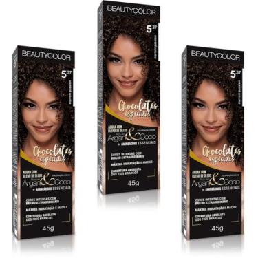 Imagem de Beauty Color Tintura 4.0 CASTANHO NATURAL 45gr (03 Unidades) Cores Nor