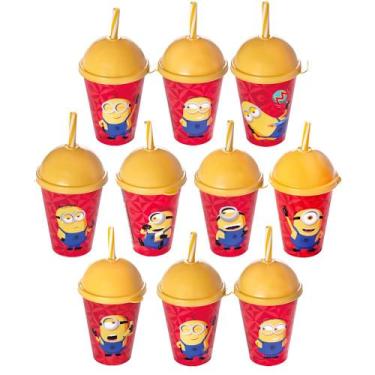 Imagem de Kit 10 Copo Infantil Minions 280ml Decoração Festa Infantil - Plasútil