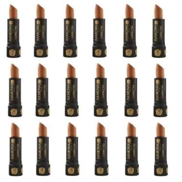 Imagem de Kit 18 Corretivo Bastão Cor 03 Escuro 3,8gr - Ramona Make Up