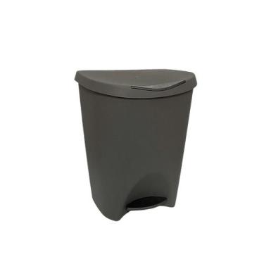 Imagem de Lixeira Banheiro Com Pedal Lixo Cozinha 7,5 Litros Reforçada - Usual U
