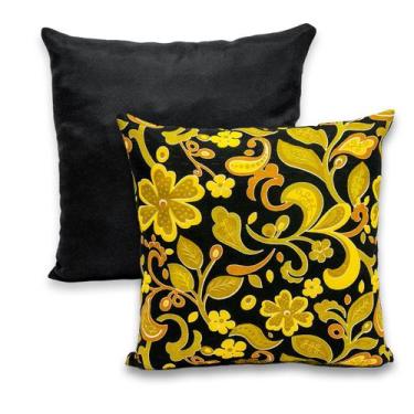 Imagem de Kit 2 Capas de Almofada 40x40cm Zíper Gorgurinho Lisa e Estampada - BE