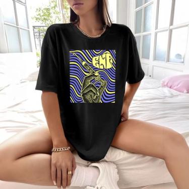 Imagem de Camisa Camiseta Feminina Estampada Enf Vacina 100% Algodão Fio 30.1 Pe