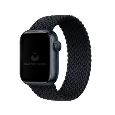 Imagem de Pulseira Loop Solo Trançada Preto Compatível Com Apple Watch - Baú do 
