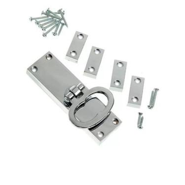 Imagem de Fechaduras Cremona Colonial Lisa Cromada Kit Com 4 - comercialoliveira