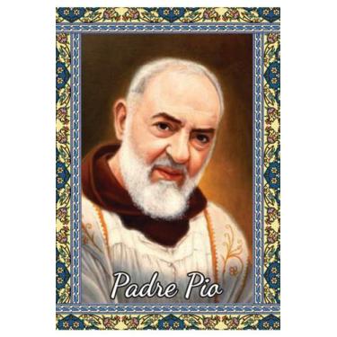 Imagem de 1000 Santinho Santo Padre Pio (oração no verso) - 7x10 cm - Santinhos 
