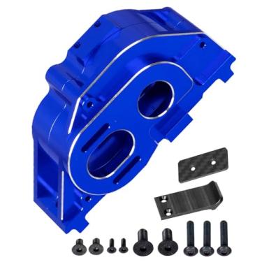 Imagem de hopsupRC Center Gearbox Transmission Case Upgrades Part for 1/8 Mojave 4X4 4S BLX,Aluminum Gearbox Differential Housings Hops Up,Navy Blue