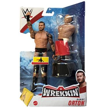 Imagem de WWE Wrekkin Randy Orton 6-in Action Figure with Punching Action, Gripping Hands & Bendable Chair Accessory, Poseable 6-in Gift for Ages 6 Years Old & Up