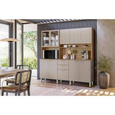 Imagem de Kit de Cozinha Compacta Amora c/ 10 Portas e 2 Gavetas 198cm Amendola/