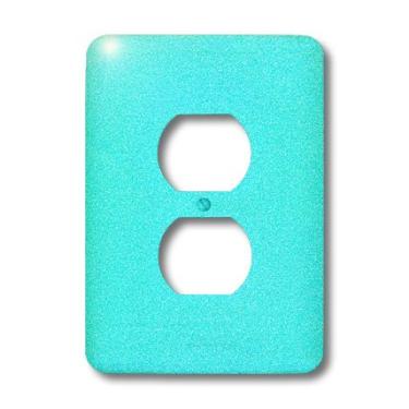 Imagem de 3dRose LLC lsp_155316_6 Aqua Glitter Texture Image 2 Plug Outlet Cover