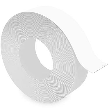 Imagem de ZYJT Faixa de borda branca, rolo de 7,6 cm x 30,5 m de borda de PVC folheado Borda flexível pré-colada, fita adesiva com adesivo hot melt fácil aplicação para reparo de gabinete restauração de móveis