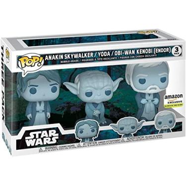 Imagem de Funko Pop! Star Wars: Across The Galaxy - Force Ghost 3 Pack, Anakin, Yoda, OBI-Wan, Amazon Exclusive