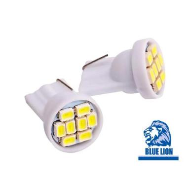 Imagem de 2 Leds Carro Moto 8 Branco T10 Pingo Cg Titan Fan Xr Biz Yb - Blue lio