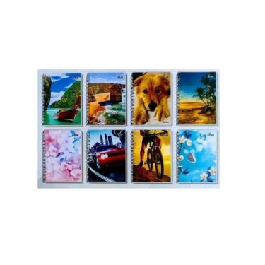 Imagem de Caderno Espiral 1/4 Flexivel 48fls Pacote sortidos kit 40un - Elite, e