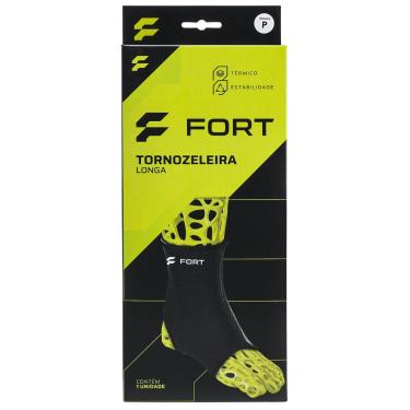 Imagem de Tornozeleira Fort Neoprene Longa Preta-M