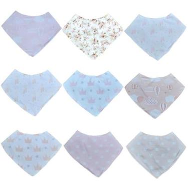 Imagem de Babador Bandana Estampado Menina - Miguel Baby, 9