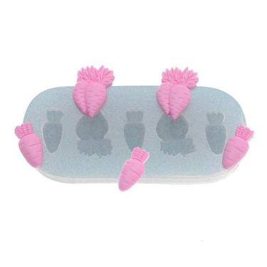 Imagem de Molde de Silicone Quinteto de Cenourinhas Páscoa Ref. 6 Flexarte
