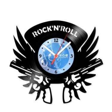 Imagem de Relógio De Parede Disco Vinil Música - Rock N Roll - VMU-062 - Moderna