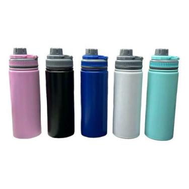 Imagem de Garrafa Térmica Portátil 500ml/750ml Alça Academia Esportes - oem
