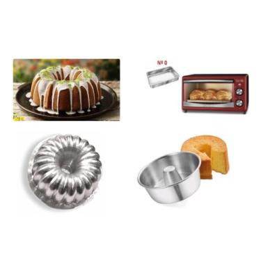 Imagem de Kit De 1 Assadeira Retangular Para Forno Elétrico + 1 Forma Suíça Goma