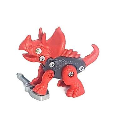 Imagem de Brinquedo Planeta Dinossauro Monte Seu Dino - Toyng, Vermelho 1