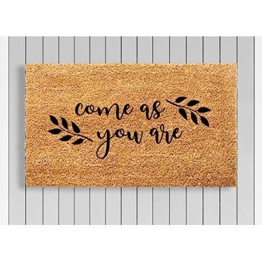 Imagem de Come as You are Capacho de boas-vindas presente de inauguração de casa decoração de porta da frente tapete de porta decoração de varanda tapete de porta engraçado tapete de porta engraçado presente de