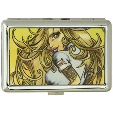 Imagem de Buckle-Down Porta-cartões unissex para adultos - Tony & Her Dirty Donut, Multicor, 4.0" x 2.9"