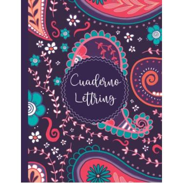 Imagem de Cuaderno Lettring Puntos: Mi libreta de lettering - 120 hojas con plantillas de punteado para lettering y caligrafía - diseño de hojas tropicales
