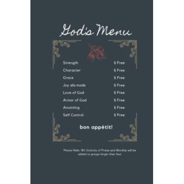 Imagem de God's Menu: Rich Oxford Blue Blank-lined Notebook