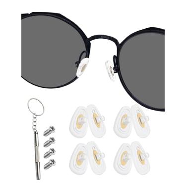 Imagem de 4 pares de almofadas de nariz de substituição para Oakley Wingfold OX5100 OX5101 | Placa de superfície OX5132 | Crosslink 0,5 OX3226 | Base Plate OX3232 | Backwind OX3164 OX3165 Óculos