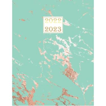 Imagem de 2022-2023 Planner: Achieve Goals & Increase Productivity, Time Management, For Mens, Womens 24 Months, Weekly and Monthly Planner January 2022-December 2023, | Special Gold Marble Cover Edition