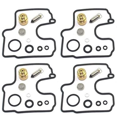 Imagem de Kit de reparo de carburador de motocicleta, assento de válvula de agulha, junta de agulha flutuante, peças de reconstrução de carburador para XVZ1300 XVZ13 XVZ 1300 13 (1 conjunto)