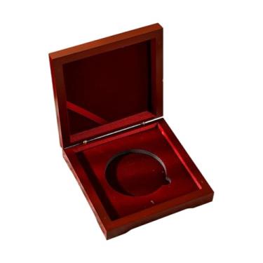 Imagem de MERIGLARE Caixa de medalhas, caixa de exibição de apresentação de moedas, porta-moedas comemorativo à prova de poeira para exibição de medalhas, presentes, , 10x10x3.2cm
