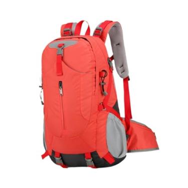 Imagem de menolana Caminhadas mochila escalada mochila resistente à água saco de trekking daypack caminhadas para caça touring bicicleta mochila, Vermelho